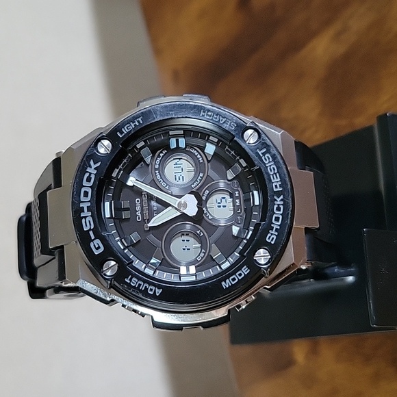 G-Shock G-STEEL Tough Solar Analog/Digital Watch - GST-W300-1A - Picture 1 of 7